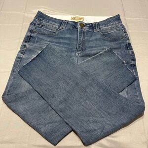 Democracy High Rise Jeans‎ Size 10 | Y2K Straight Leg Raw Hem Denim